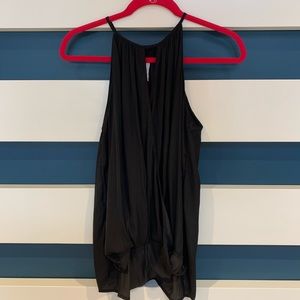 Black Twisted Tank Top